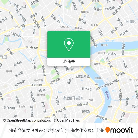 上海市华涵文具礼品经营批发部(上海文化商厦)地图