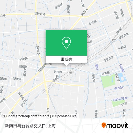 新南街与新育路交叉口地图