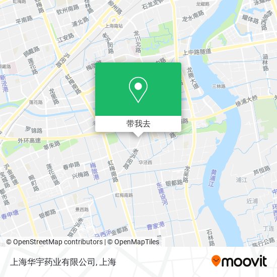 上海华宇药业有限公司地图