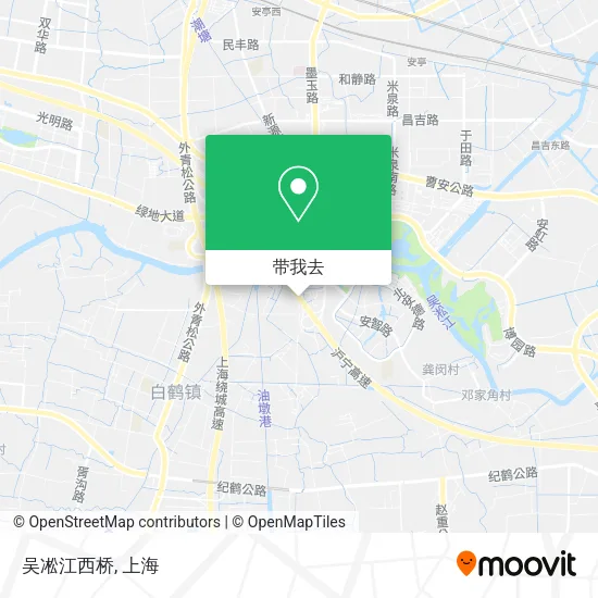 吴凇江西桥地图