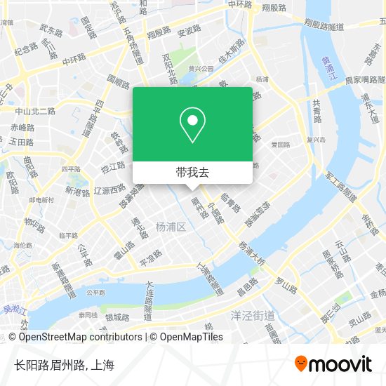 长阳路眉州路地图