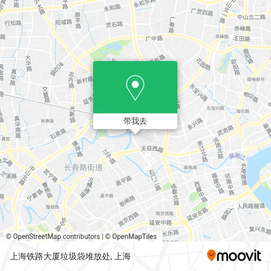 上海铁路大厦垃圾袋堆放处地图