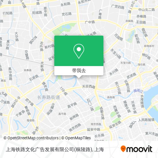 上海铁路文化广告发展有限公司(秣陵路)地图