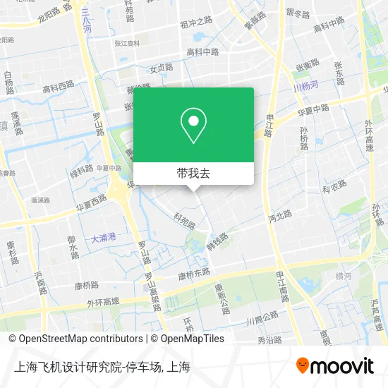 上海飞机设计研究院-停车场地图