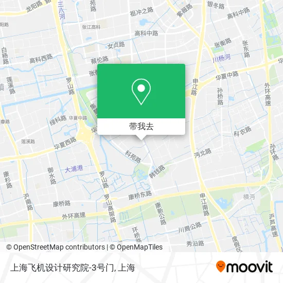 上海飞机设计研究院-3号门地图