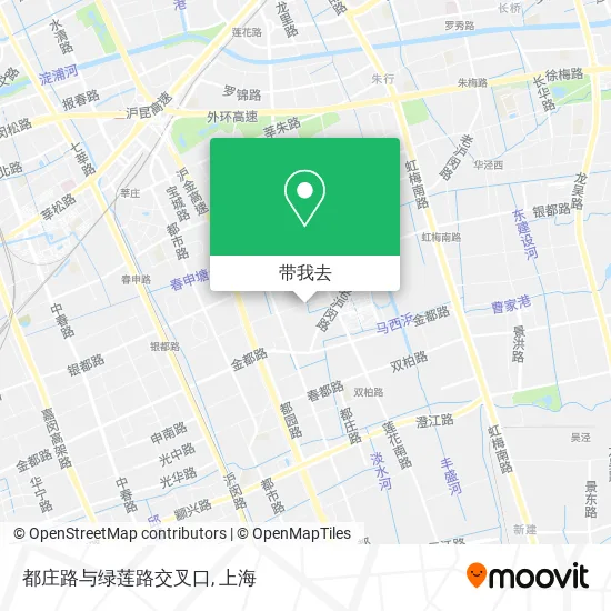 都庄路与绿莲路交叉口地图