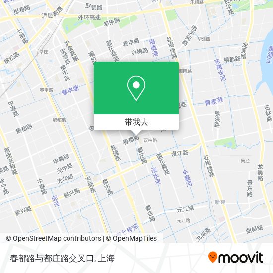 春都路与都庄路交叉口地图
