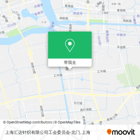 上海汇达针织有限公司工会委员会-北门地图