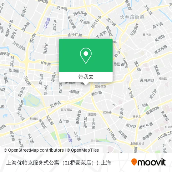 上海优帕克服务式公寓（虹桥豪苑店）)地图