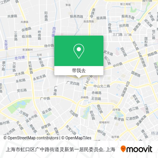 上海市虹口区广中路街道灵新第一居民委员会地图