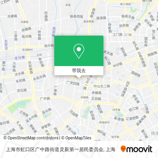 上海市虹口区广中路街道灵新第一居民委员会地图
