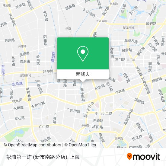 彭浦第一炸  (新市南路分店)地图
