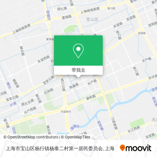 上海市宝山区杨行镇杨泰二村第一居民委员会地图