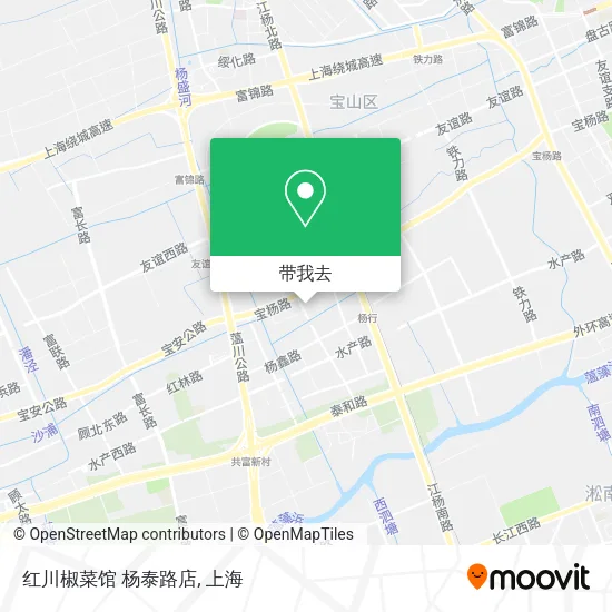 红川椒菜馆 杨泰路店地图