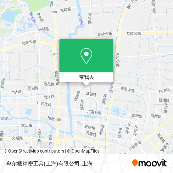 卑尔根精密工具(上海)有限公司地图