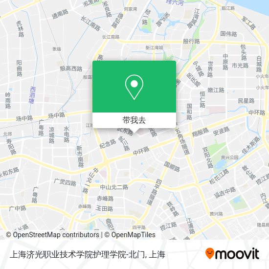 上海济光职业技术学院护理学院-北门地图