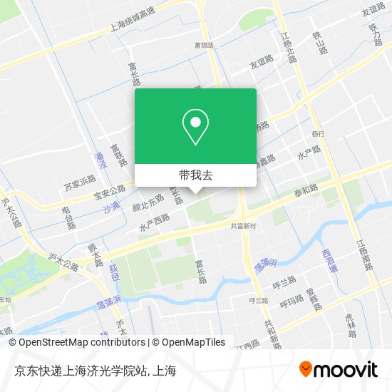 京东快递上海济光学院站地图