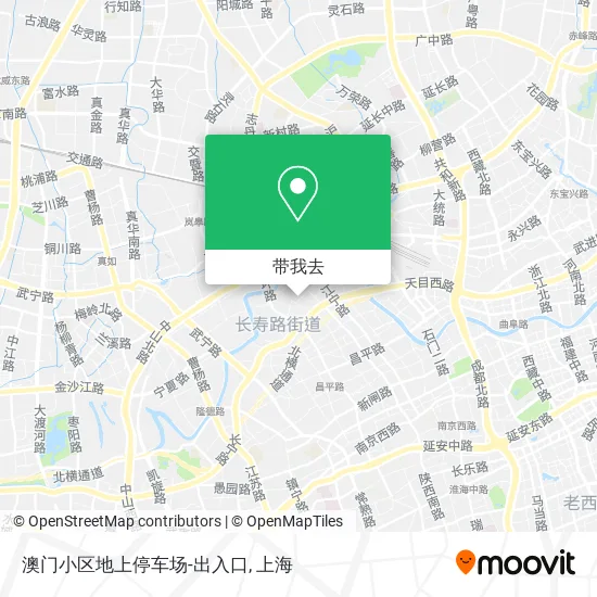 澳门小区地上停车场-出入口地图