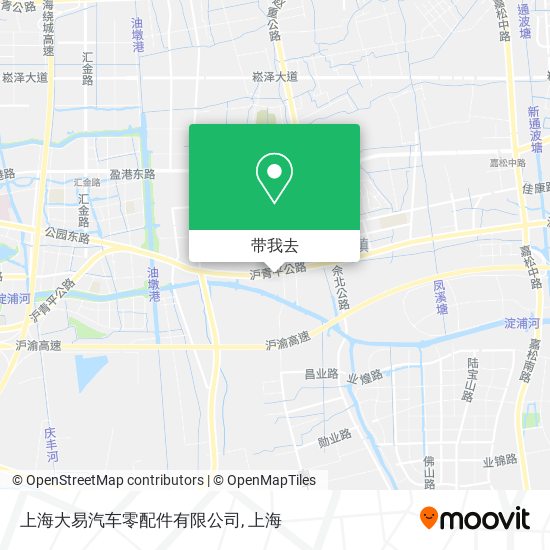 上海大易汽车零配件有限公司地图