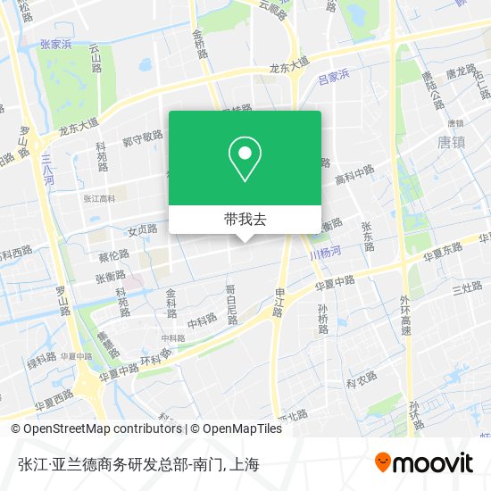 张江·亚兰德商务研发总部-南门地图