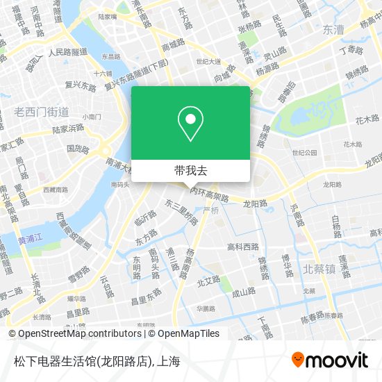 松下电器生活馆(龙阳路店)地图