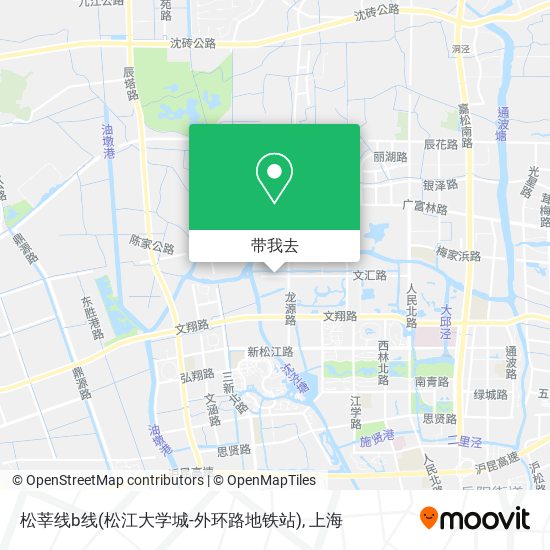 松莘线b线(松江大学城-外环路地铁站)地图