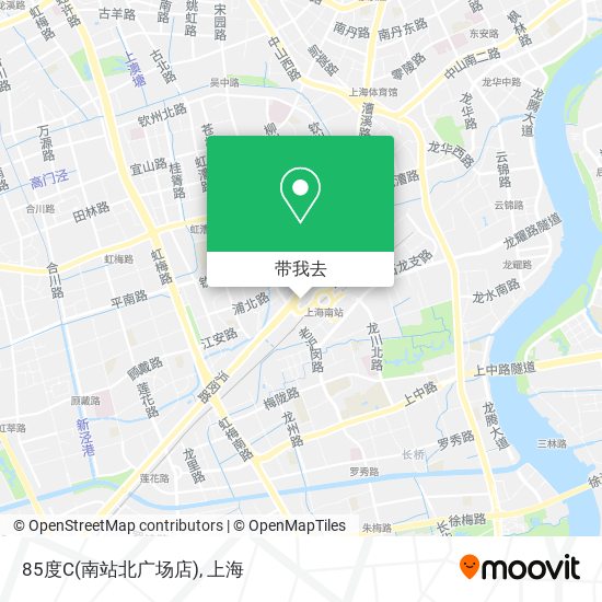 85度C(南站北广场店)地图