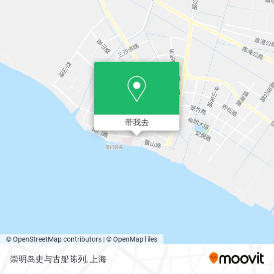 崇明岛史与古船陈列地图