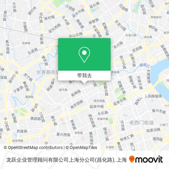 龙跃企业管理顾问有限公司上海分公司(昌化路)地图