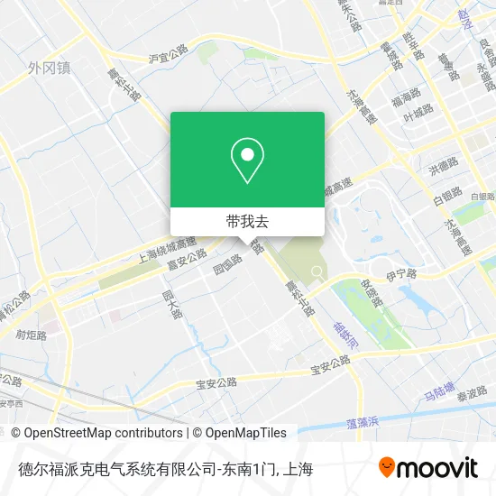 德尔福派克电气系统有限公司-东南1门地图