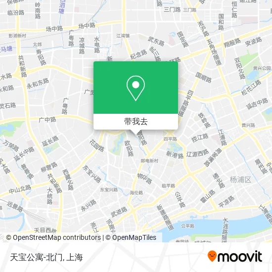 天宝公寓-北门地图