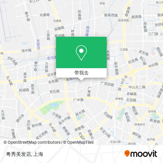 粤秀美发店地图