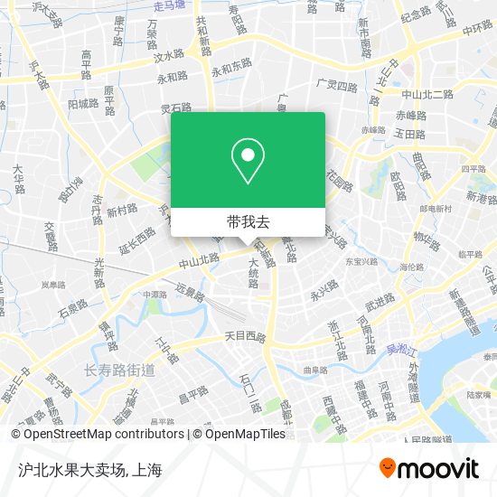沪北水果大卖场地图