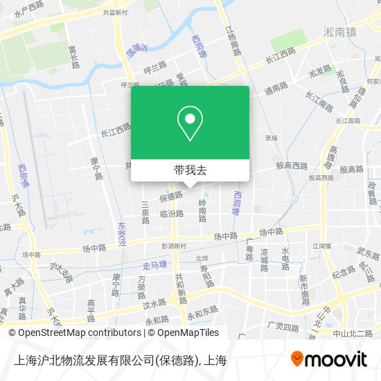 上海沪北物流发展有限公司(保德路)地图