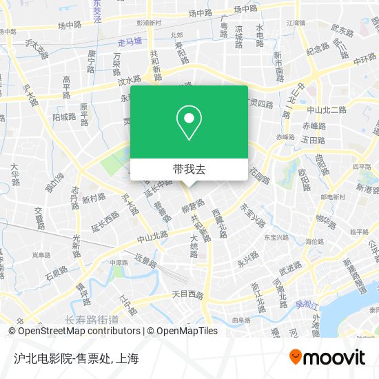 沪北电影院-售票处地图