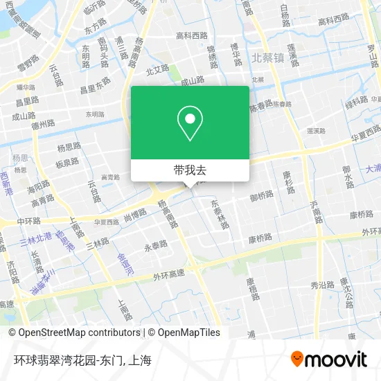 环球翡翠湾花园-东门地图