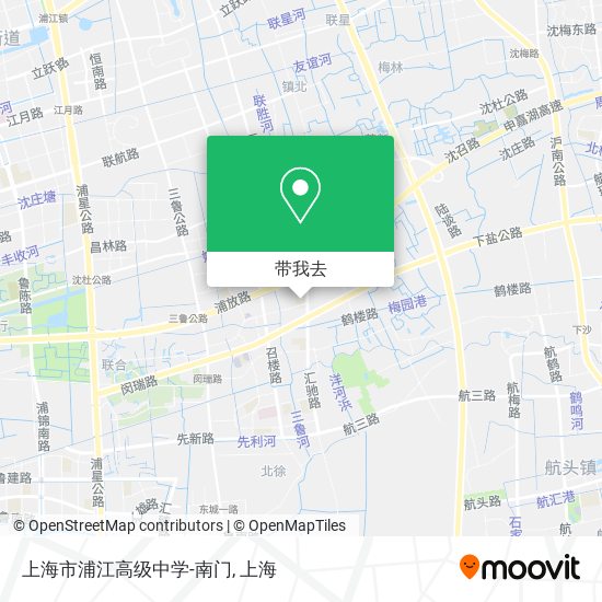 上海市浦江高级中学-南门地图