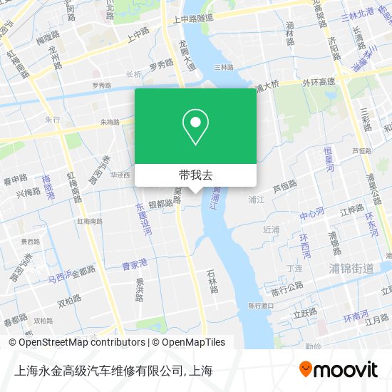 上海永金高级汽车维修有限公司地图