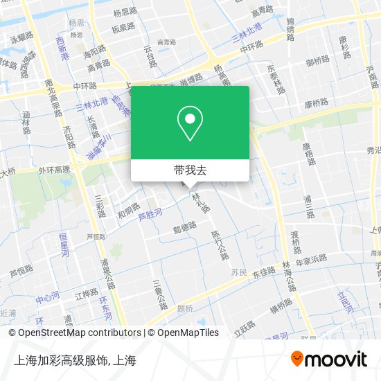 上海加彩高级服饰地图