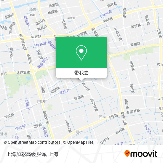 上海加彩高级服饰地图