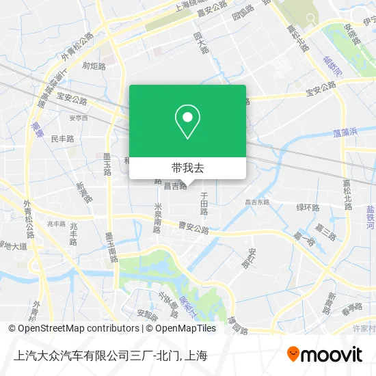 上汽大众汽车有限公司三厂-北门地图