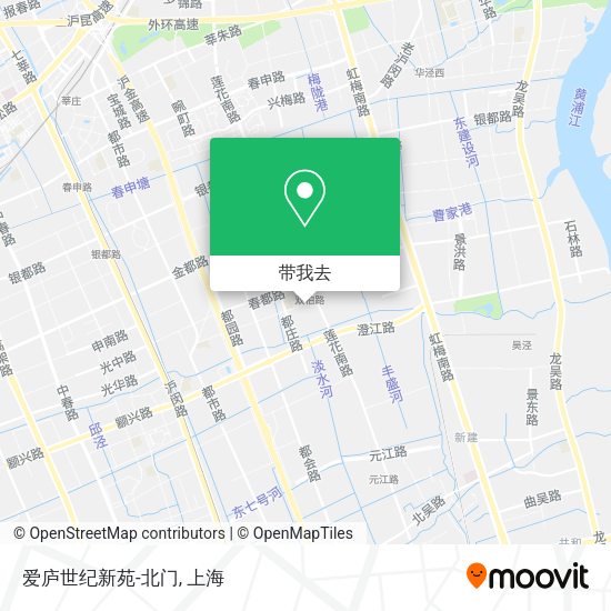 爱庐世纪新苑-北门地图