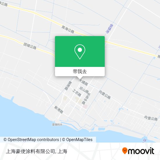 上海豪使涂料有限公司地图