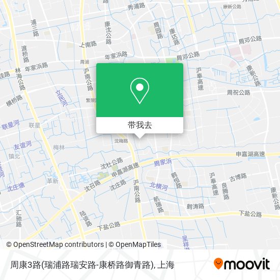 周康3路(瑞浦路瑞安路-康桥路御青路)地图