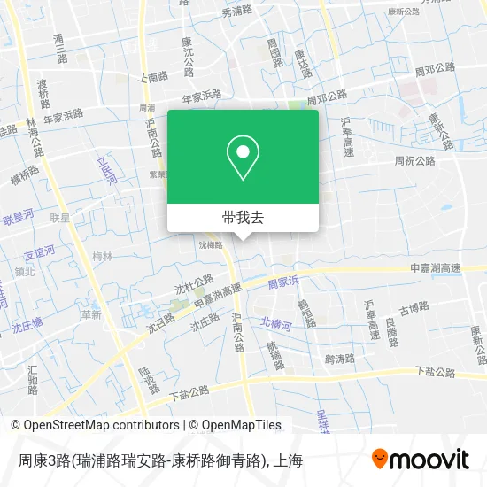 周康3路(瑞浦路瑞安路-康桥路御青路)地图