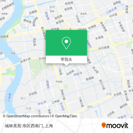 城林美苑-东区西南门地图