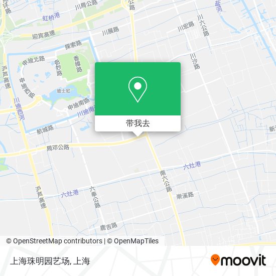 上海珠明园艺场地图