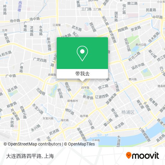 大连西路四平路地图