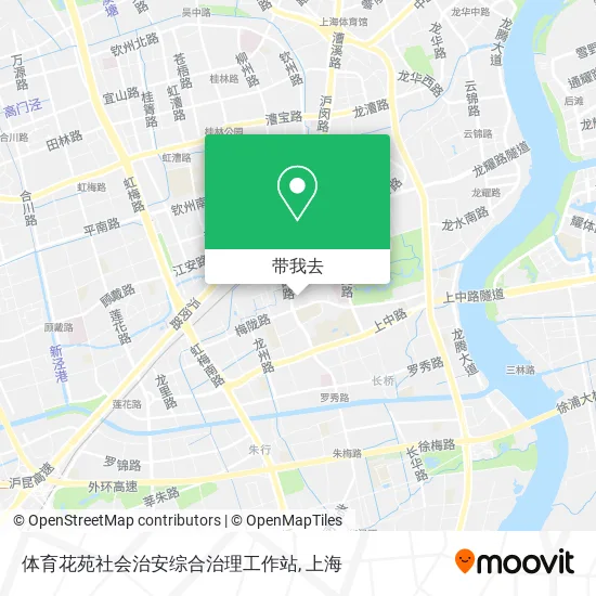 体育花苑社会治安综合治理工作站地图