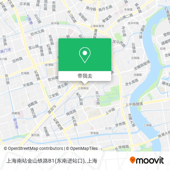 上海南站金山铁路B1(东南进站口)地图